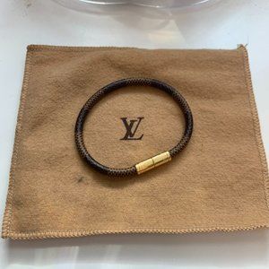 Louis Vuitton Damier Ebene Keep It Bracelet